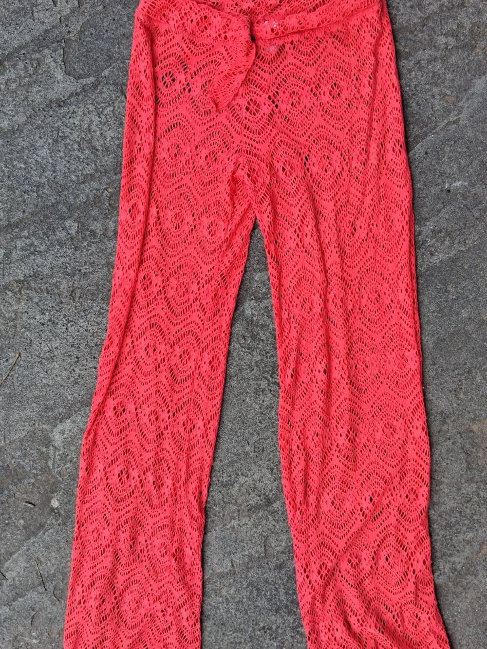 Becca Open Weave beach pants oer up Medium New